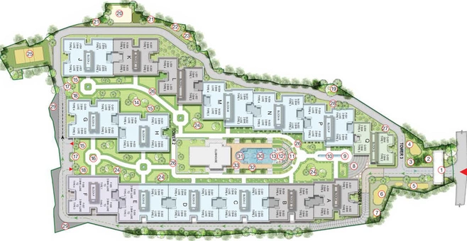 Master Plan of Godrej Athena in Indiranagar, Bangalore - Image 41363