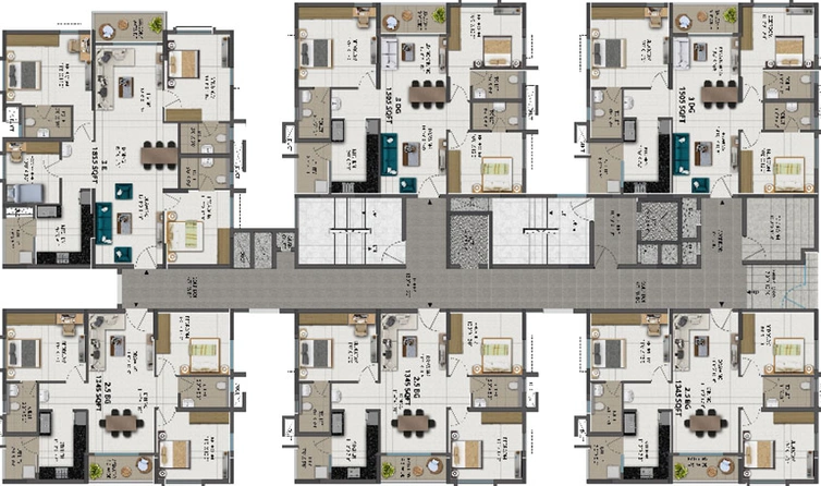 Floor Plan of Ramky One Orbit in Nallagandla, Hyderabad - Image 55140