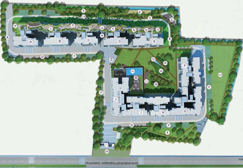 Master Plan of Godrej Avenues in Yelahanka, Bangalore - Image 41374