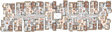 Floor Plan of Hoysala Hallmark Lalith in Hebbal, Bangalore - Image 41404