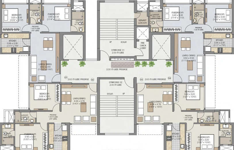Floor Plan of Trec Aangan in Matunga West, Mumbai - Image 39110
