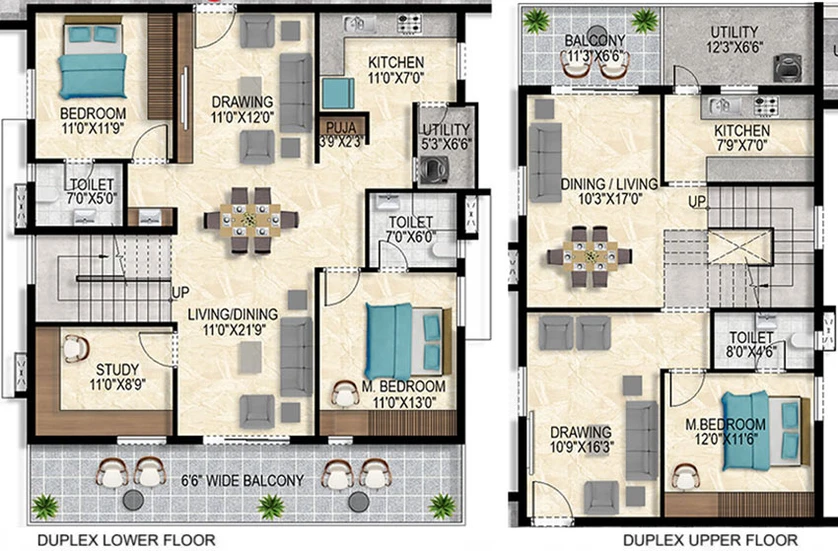 4 BHK Duplex in Anvita lvana in Kollur, Hyderabad - Image 509120