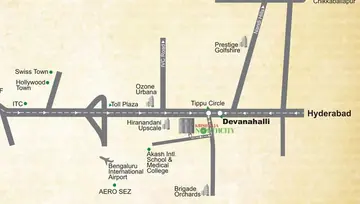 Location of Krishnaja Northcity - Image 41520