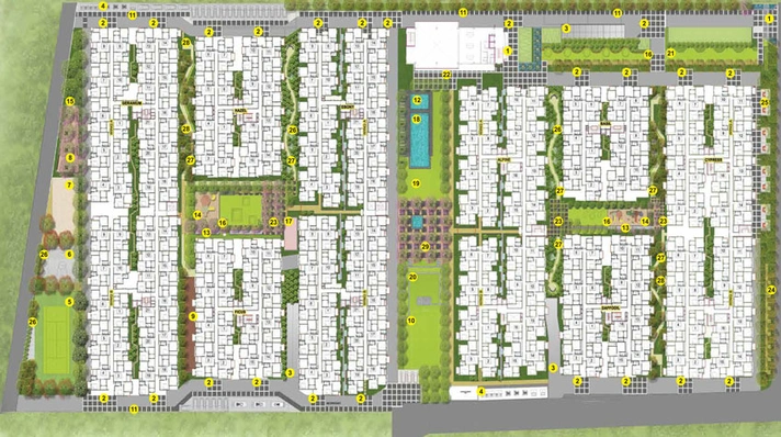 Master Plan of Vaishnavi Serene in Yelahanka, Bangalore - Image 41659