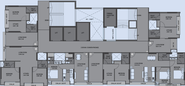 Floor Plan of Labdhi Sea Breeze in Wadala, Mumbai - Image 39242