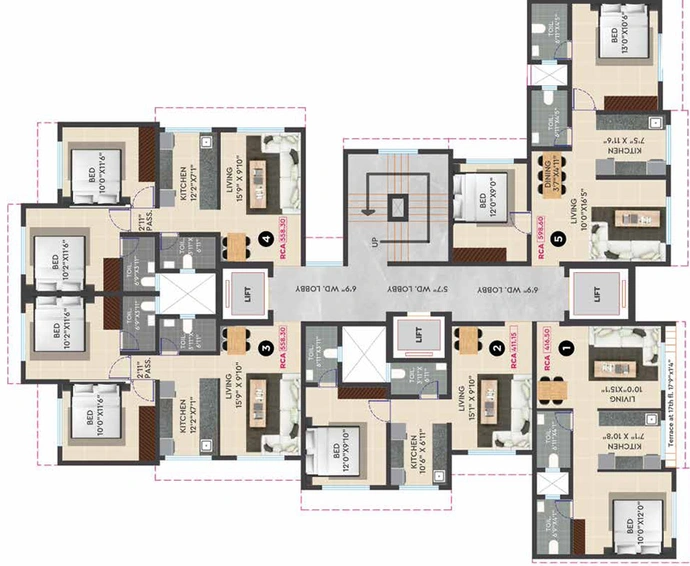 Floor Plan of BP DPS Park View in Goregaon West, Mumbai - Image 90959