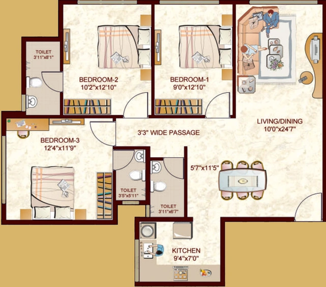3 BHK Flat in Sandu Sanskar in Ghatkopar West, Mumbai - Image 472369