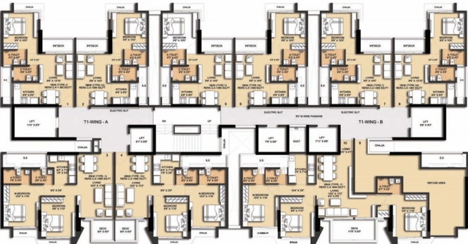 Floor Plan of Paradigm 71 Midtown in Chembur East, Mumbai - Image 39771