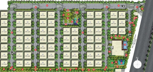 Master Plan of Vertex Bougainvillea in Bachupally, Hyderabad - Image 55321