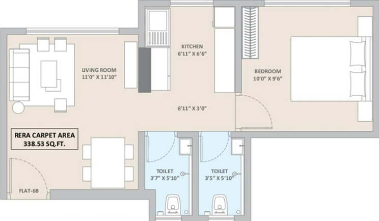 1 BHK Flat in Excel Trident in Ghatkopar West, Mumbai - Image 658544