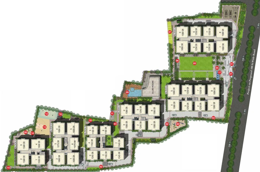 Master Plan of Vertex Premio in Kukatpally, Hyderabad - Image 55350