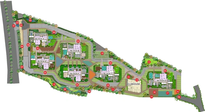 Master Plan of Vertex Viraat in Miyapur, Hyderabad - Image 55401