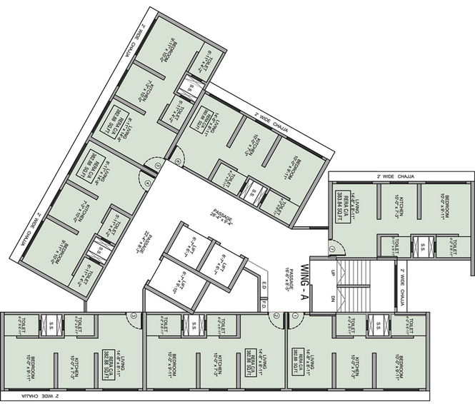Floor Plan of Jangid Meadows in Andheri East, Mumbai - Image 39878