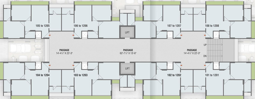 Floor Plan of Rashmi Sky in Narolgam, Ahmedabad - Image 31243