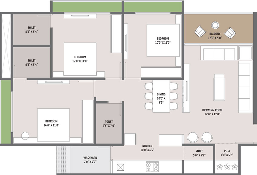 3 BHK Flat in SP Orion in Paldi, Ahmedabad - Image 459246