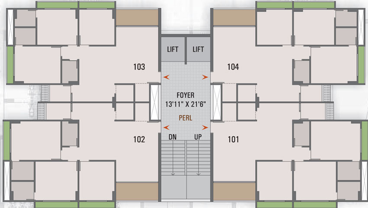 Floor Plan of SP Orion in Paldi, Ahmedabad - Image 31393
