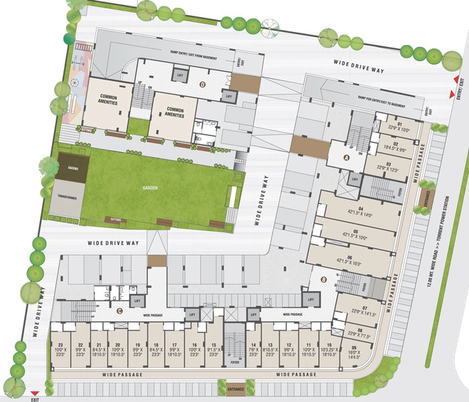 Master Plan of Jaldeep Icon Two in Makarba, Ahmedabad - Image 31432