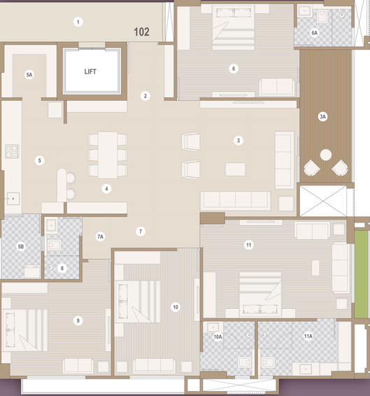 4 BHK Flat in Swati Symphony in Bodakdev, Ahmedabad - Image 459423