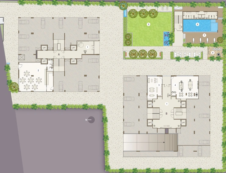Master Plan of Swati Symphony in Bodakdev, Ahmedabad - Image 31490