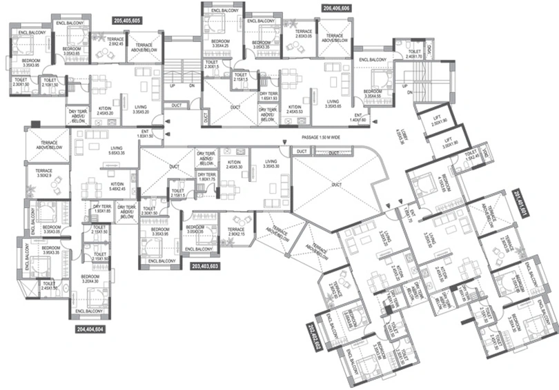 Floor Plan of Paranjape Gloria Grand in Bavdhan, Pune - Image 12153