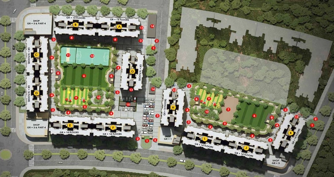 Master Plan of Rustomjee Avenue L1 & L2 in Virar West, Palghar - Image 88237
