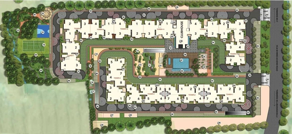 Master Plan of Purva Celestial - Purva Zenium 2 in Airport Road, Bangalore - Image 41725