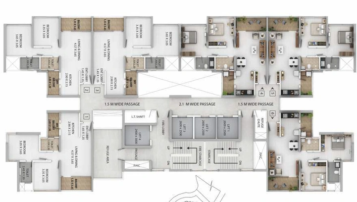 Floor Plan of Orion - Blue Ridge in Hinjewadi, Pune - Image 12183
