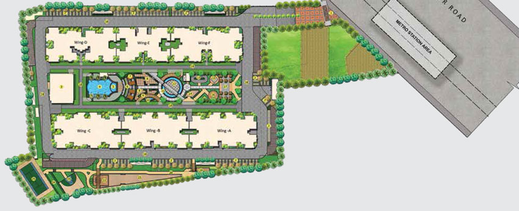Master Plan of Purva Westend Fresco in Kudlu Gate, Bangalore - Image 41958