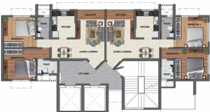 Floor Plan of Sugee Mahalaxmi in Dadar East, Mumbai - Image 41802