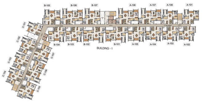 Floor Plan of Casagrand Aquene in Kengeri, Bangalore - Image 42026