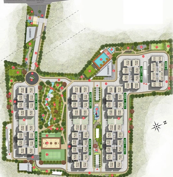 Master Plan of DSR Highland Greenz in Sarjapur, Bangalore - Image 42076