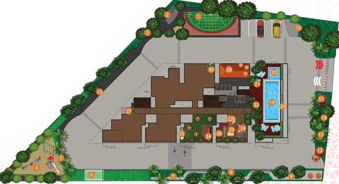 Master Plan of Poorvi Enchanting in Sarjapur, Bangalore - Image 42185