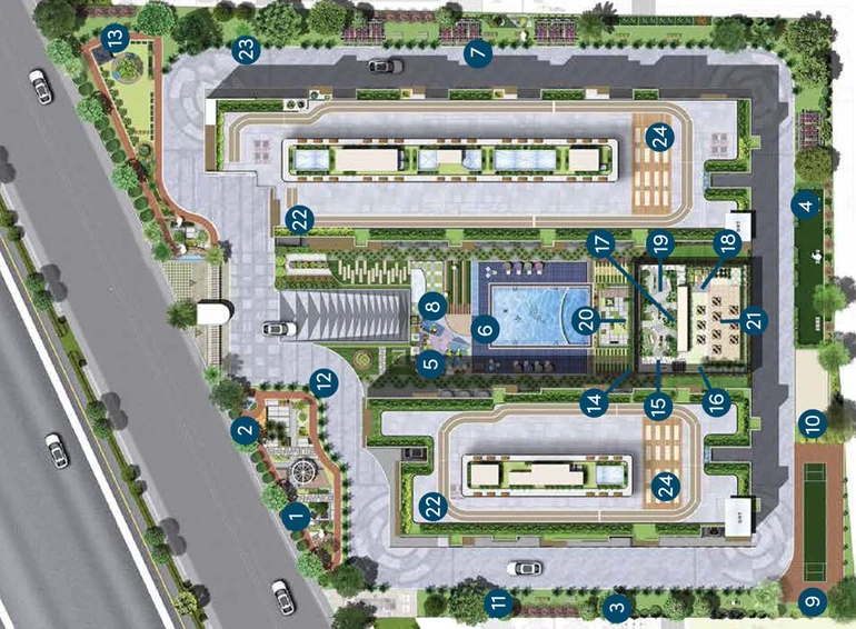 Master Plan of SBR Keerthi Prime in Old Madras Road, Bangalore - Image 42230