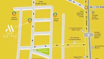 Location of Aayush Aarna - Image 42153