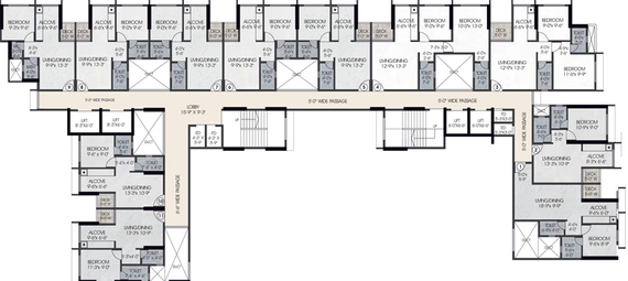 Floor Plan of STG Tirupati Jade in Chembur West, Mumbai - Image 42194