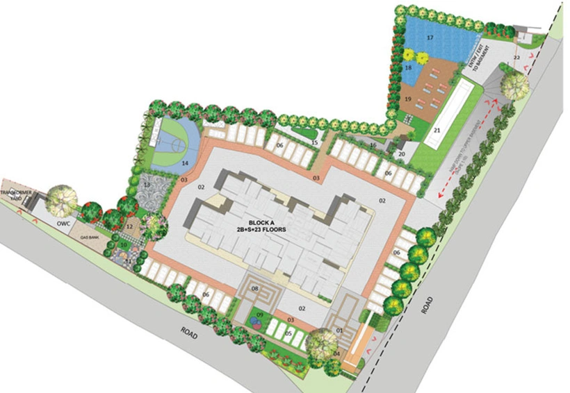 Master Plan of Brigade Nanda Heights in Padmanabhanagar, Bangalore - Image 42442