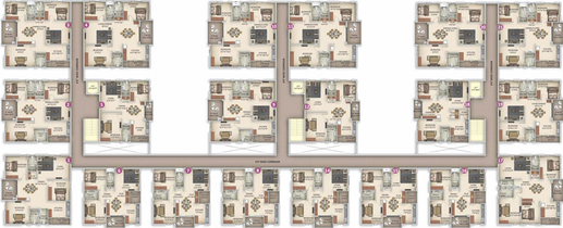 Master Plan of Anuhar Art Of Living in Manikonda, Hyderabad - Image 55497