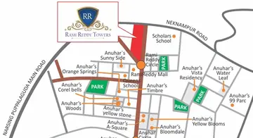 Location of Anuhar Rami Reddy Towers - Image 55535