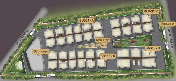 Master Plan of Anuhar Rami Reddy Towers in Manikonda, Hyderabad - Image 55536