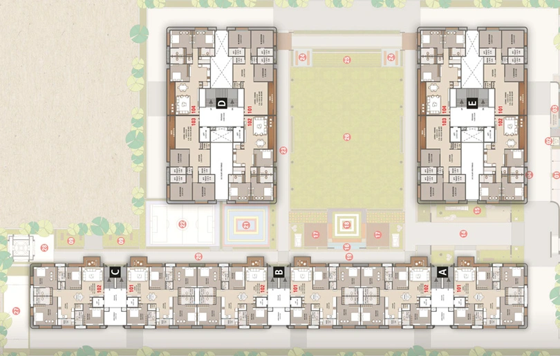 Master Plan of Grand Vissta in Vesu, Surat - Image 30466