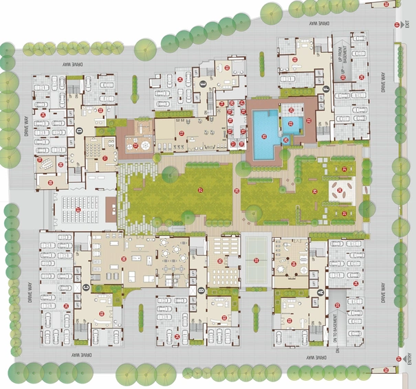 Master Plan of Sangini Vedanta in Vesu, Surat - Image 30670