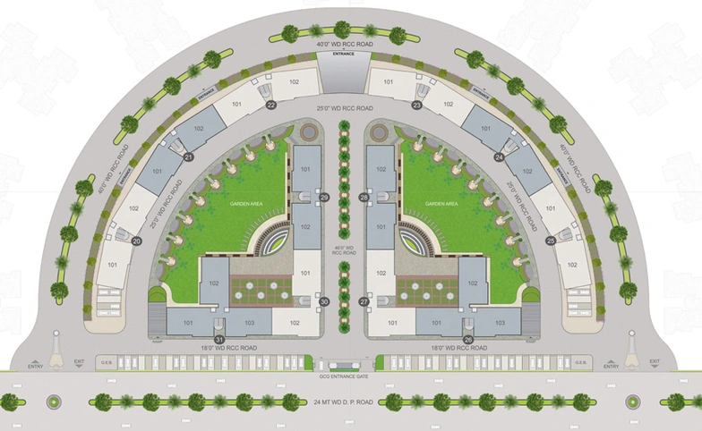 Master Plan of Green City Gold in Pal, Surat - Image 30736