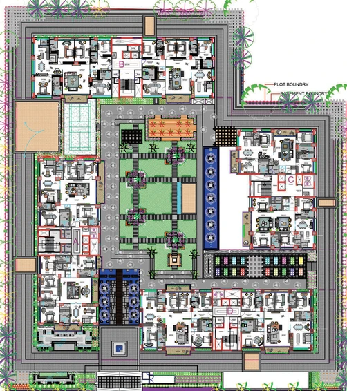 Master Plan of Green Vanilla Sky in Vesu, Surat - Image 30869