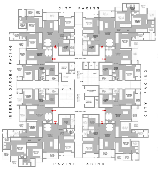 Floor Plan of Godrej Sky Greens in Kharadi, Pune - Image 12388