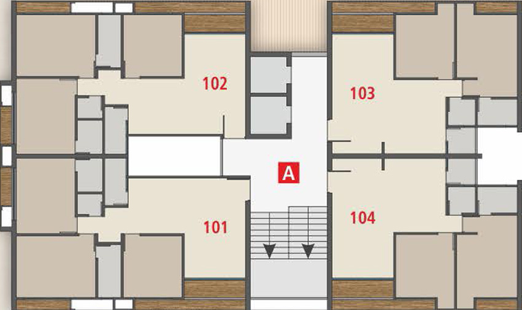 Floor Plan of Jainam Grand Ultima in Vesu, Surat - Image 31022