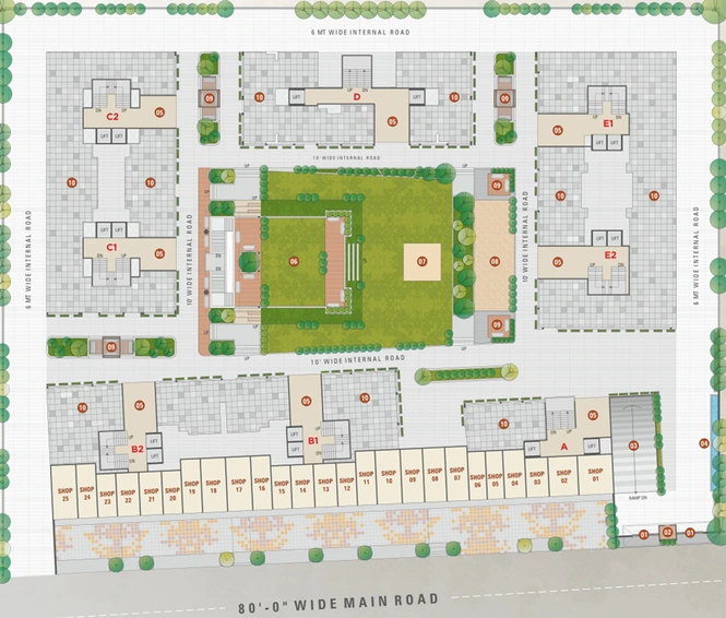 Master Plan of Savani Prayosha Bliss in Dindoli, Surat - Image 31277