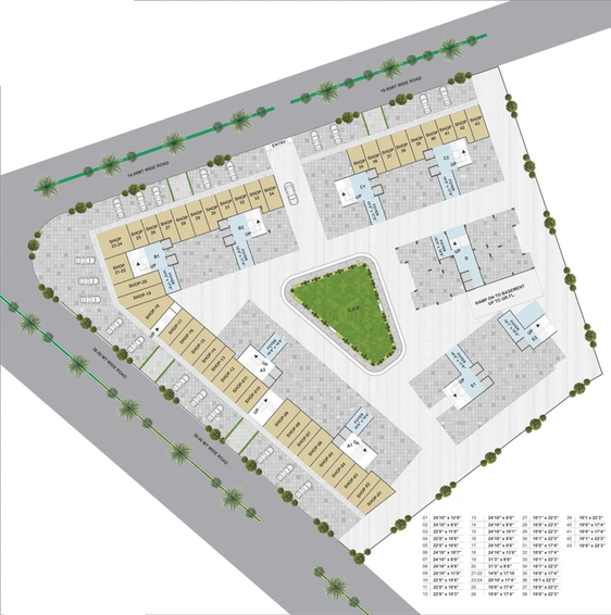 Master Plan of Savani Prayosha Star in Dindoli, Surat - Image 31333