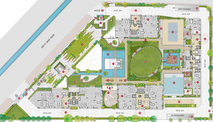 Master Plan of Sangini Arise in Vesu, Surat - Image 31420