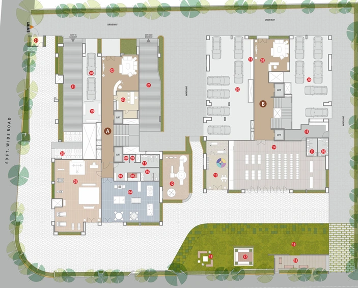 Master Plan of Sangini Nirvana in Vesu, Surat - Image 31460