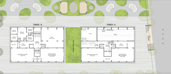 Master Plan of Ascon Surya Green Space in Vesu, Surat - Image 31701